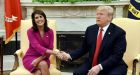 Nikki Haley suddenly resigns as Trump's UN ambassador
