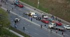 2 dead, 8 hurt in crash