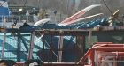N.L. helicopter crashed nose down