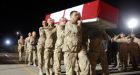 Fallen soldier's casket begins journey to Canada