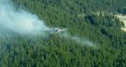 Storm sparks 20 B.C. forest fires