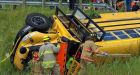 Children hurt in school bus crash north of T.O.