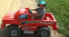 B.C. boy clings to toy after being swept down river