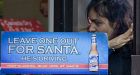 A cold one for Santa