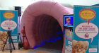 Giant colon rolls into Toronto