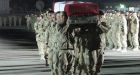 Ramp ceremony for Canadian sapper in Kandahar