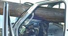Close call for driver who ducked in time