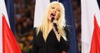Aguilera shrugs off Super Bowl anthem flub
