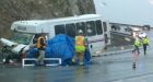 One dead, 10 hurt in B.C. school bus crash
