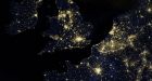 Suomi satellite pictures Earth in black