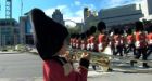 Four-year-old marches with Ceremonial Guard on Parliament Hill