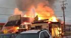 Corner Gas town Rouleau, Sask., swept by fire