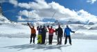 Heli-hockey rink takes off after Mountie's tweet